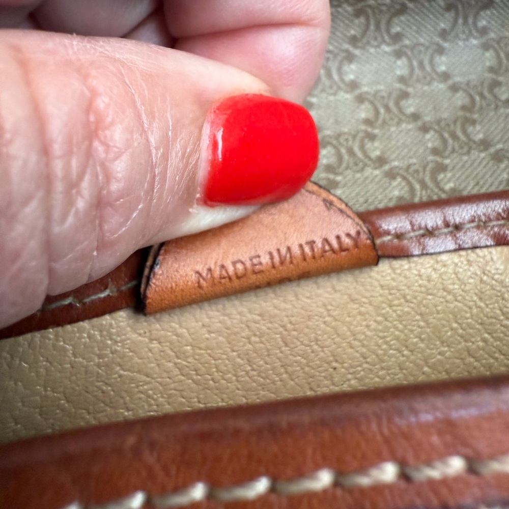 Celine Vintage Brown Leather Crossbody Bag - Picture 8 of 14